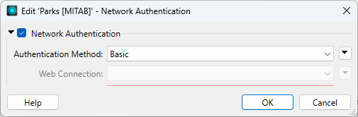 Use Network Authentication parameter